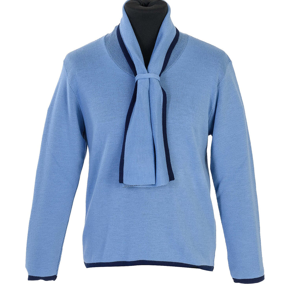 Pure And Natural Scarf Jumper (Size XL) - Blue