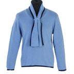 Pure And Natural Scarf Jumper (Size XL) - Blue