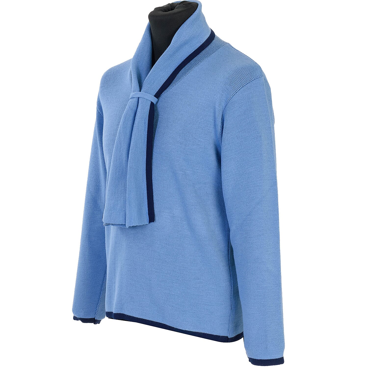 Pure And Natural Scarf Jumper (Size XL) - Blue