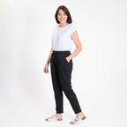 Pure And Natural - Ladies Stretchable Trouser (Size 10) - Black