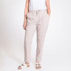 Pure And Natural - Ladies Stretchable Trouser (Size 22) - Stone