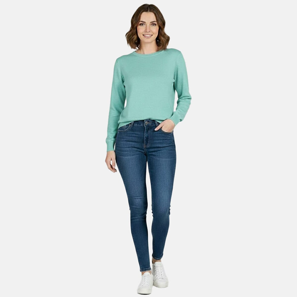 Pure And Natural Super Soft Touch Jumper (Size 14) - Aqua