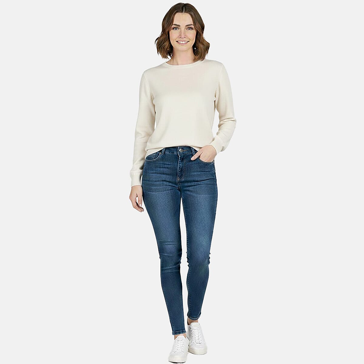 Pure And Natural Super Soft Touch Jumper (Size 20) - Cream