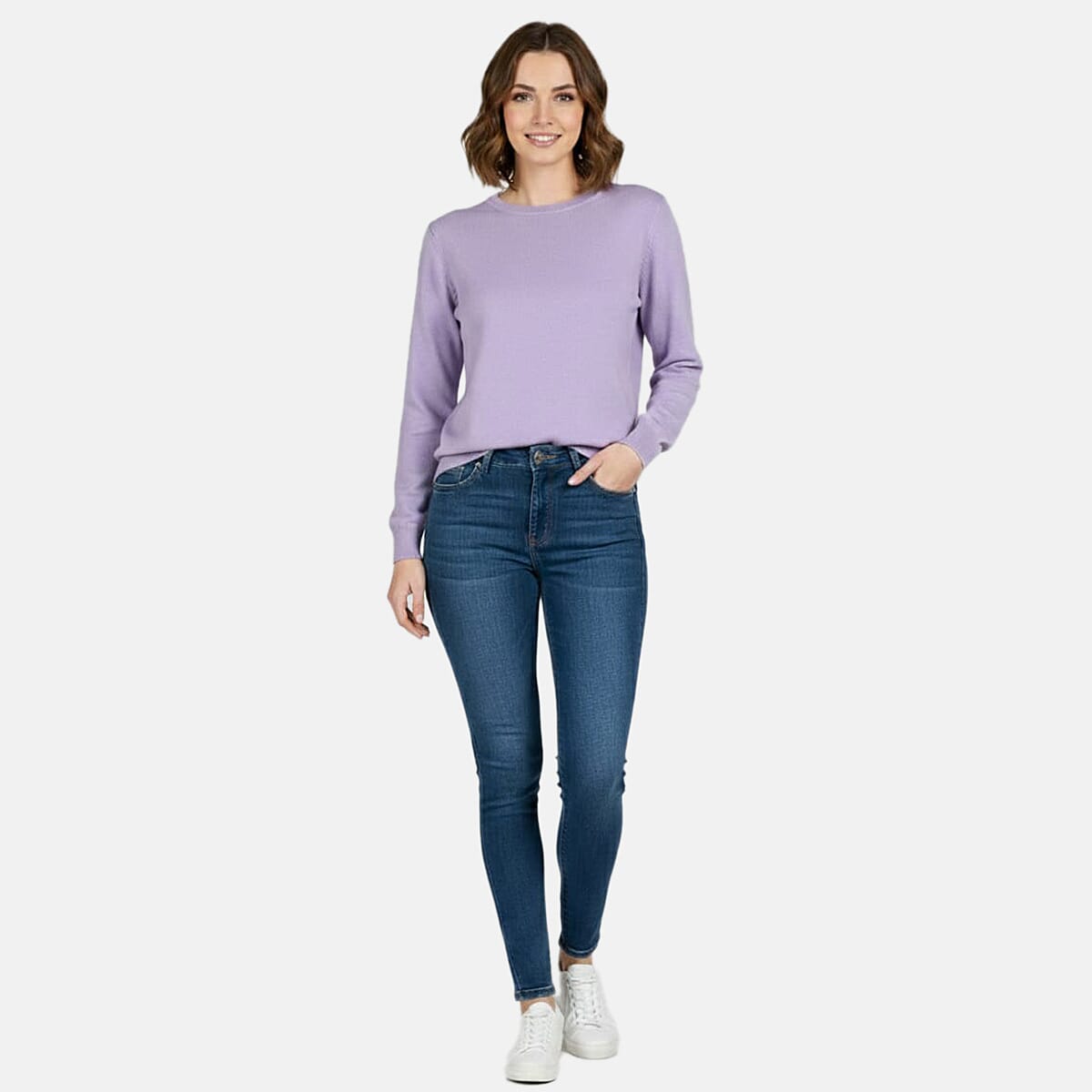 Pure And Natural Super Soft Touch Jumper (Size 20) - Lavender