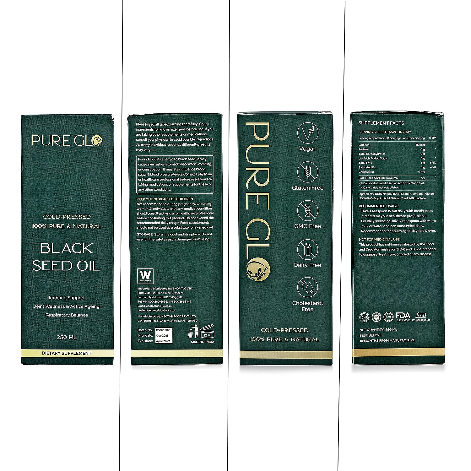 New Launch- Pure Glo Black Seed Oil - 250 ml