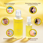 Pure Glo Cold Pressed Natural Jojoba Oil - 200ml - 50ml