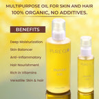Pure Glo Cold Pressed Natural Jojoba Oil - 200ml - 50ml