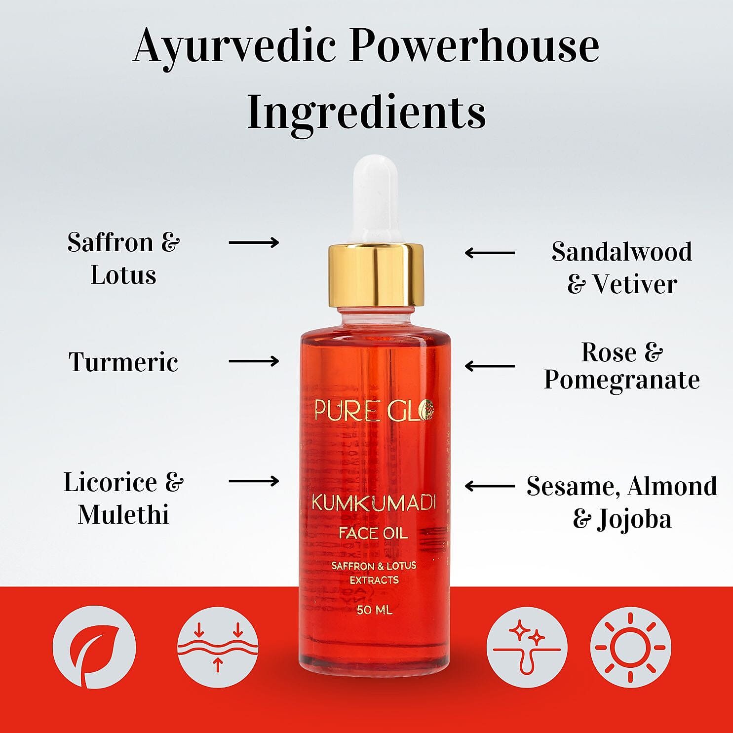 Pure Glo Kumkumadi Facial Oil - 50 ml