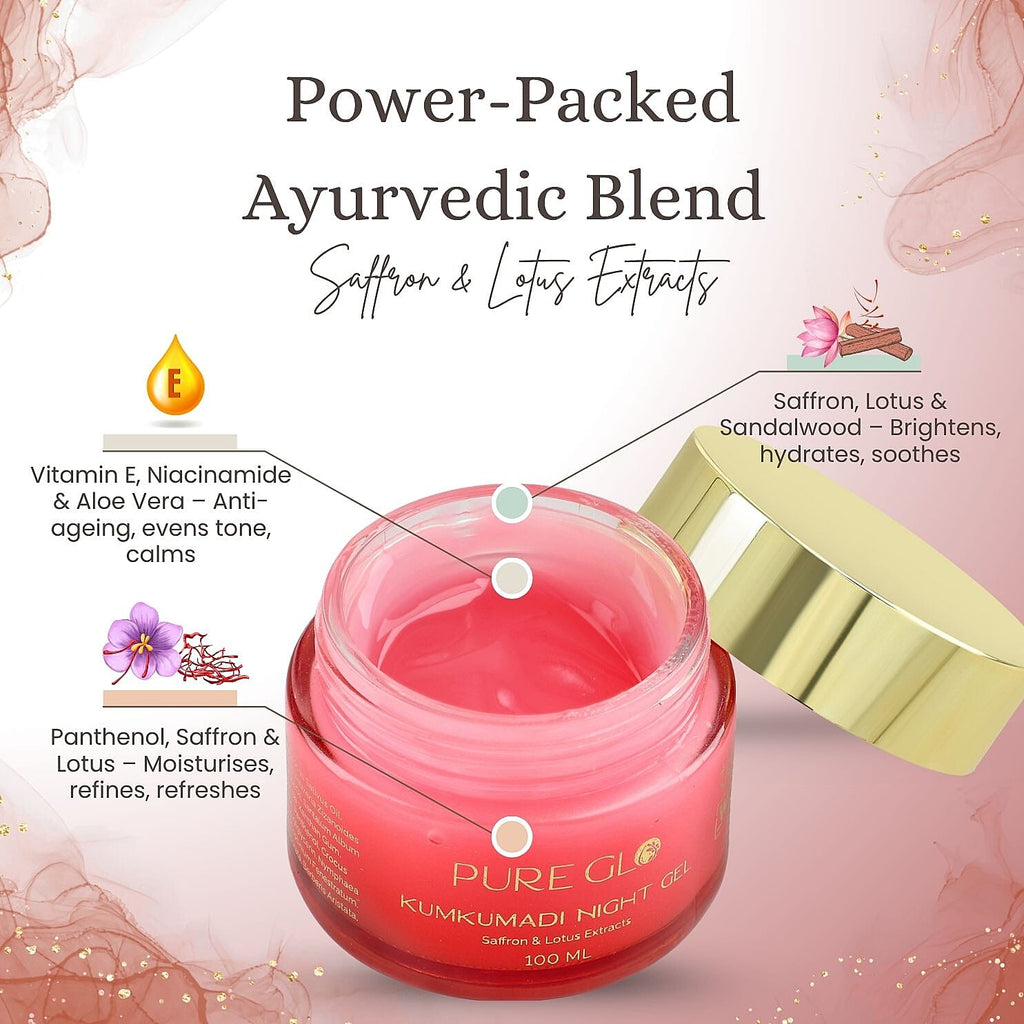 Pure Glo Kumkumadi Night Gel - 100ml