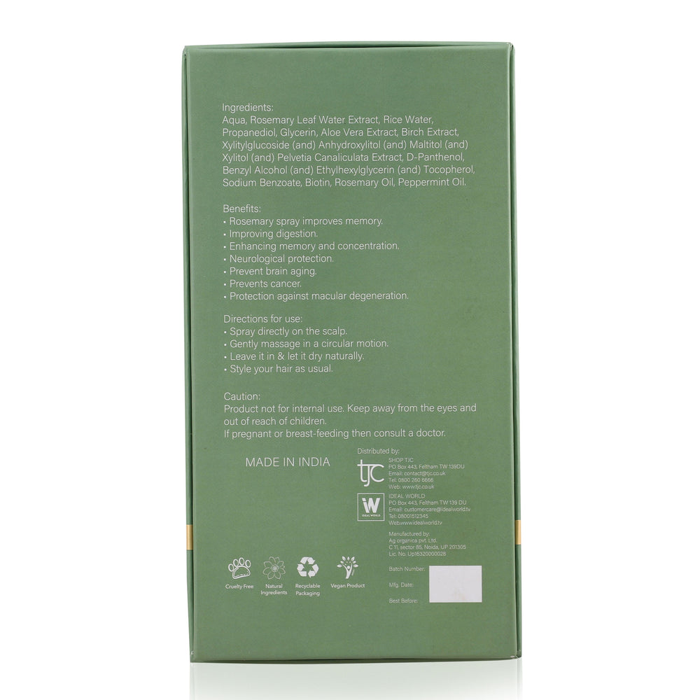 Pure Glo- 100% Natural Rosemary Spray - 100ml