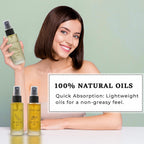Pure Glo Set of 3 Oils - Travel Edition Organic Moringa Oil, Argan Oil - Rosehip Oil (30ml each) Spray Bottles