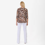 Pure & Natural Round Neck 75% ViscoseTop (Size 22-24) - Brown