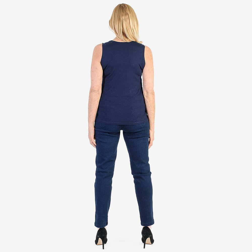 Pure & Natural Straight Leg Denim Jeans (Size 14) - Denim