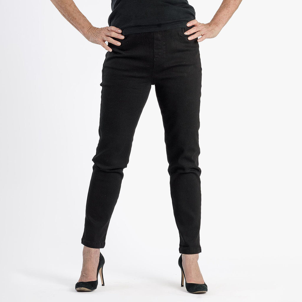 Pure & Natural Straight Leg Denim Jeans (Size 20) - Black