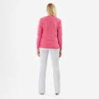 Pure & Natural V-Neck Jumper (Size 10) - Cerise