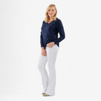 Pure & Natural V-Neck Jumper (Size 10) - Navy