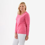 Pure & Natural V-Neck Jumper (Size 18) - Cerise