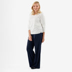 Pure & Natural V-Neck Jumper (Size 18) - White