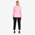 Pure & Natural V-Neck Jumper (Size 20) - Light Pink