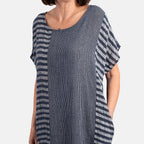 Pure and Natural 100% Cotton Woven Dress (One Size, 8-16) - Black