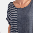 Pure and Natural 100% Cotton Woven Dress (One Size, 8-16) - Black