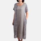 Pure and Natural 100% Cotton Woven Dress (One Size, 8-16) - Green