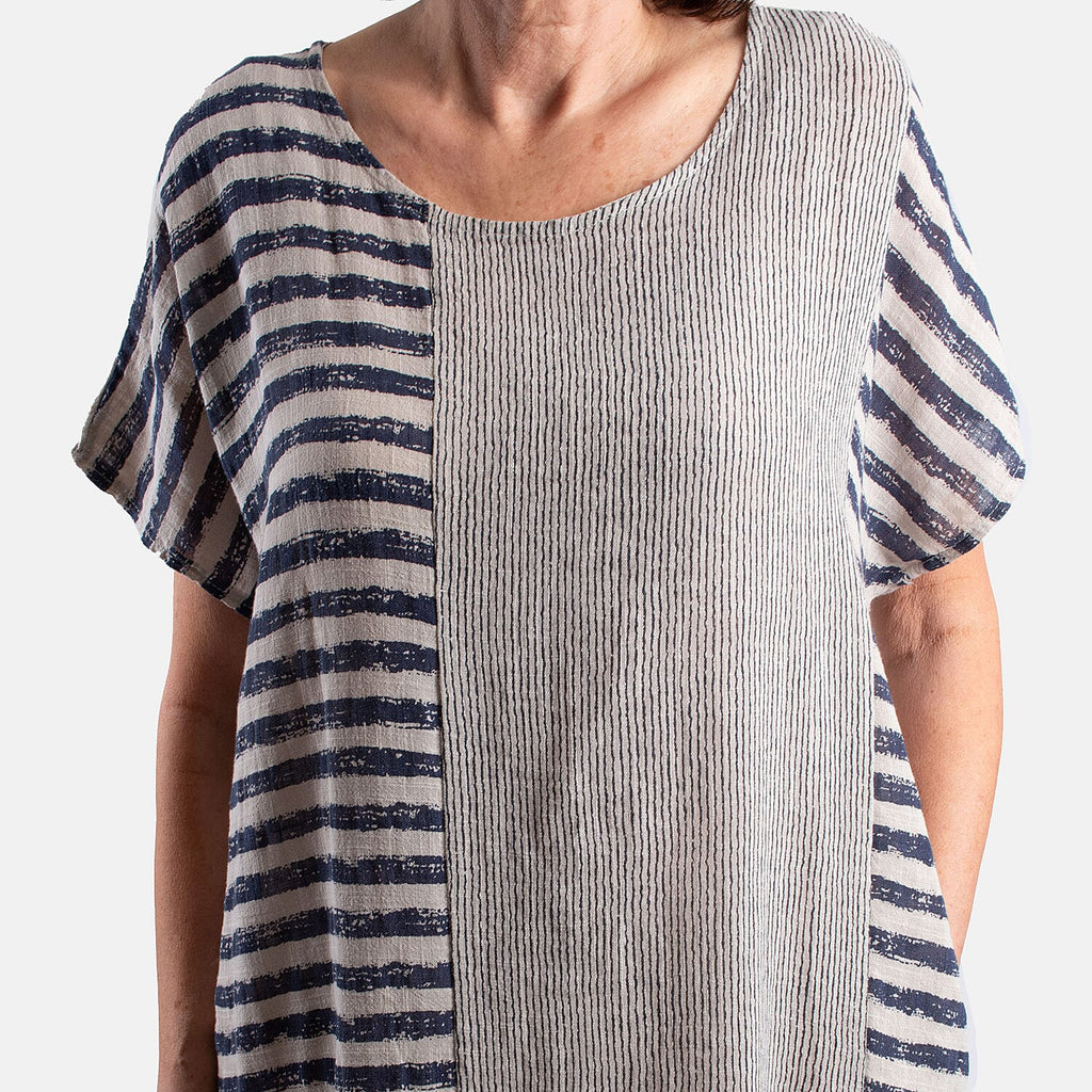 Pure and Natural 100% Cotton Woven Dress (One Size, 8-16) - Green