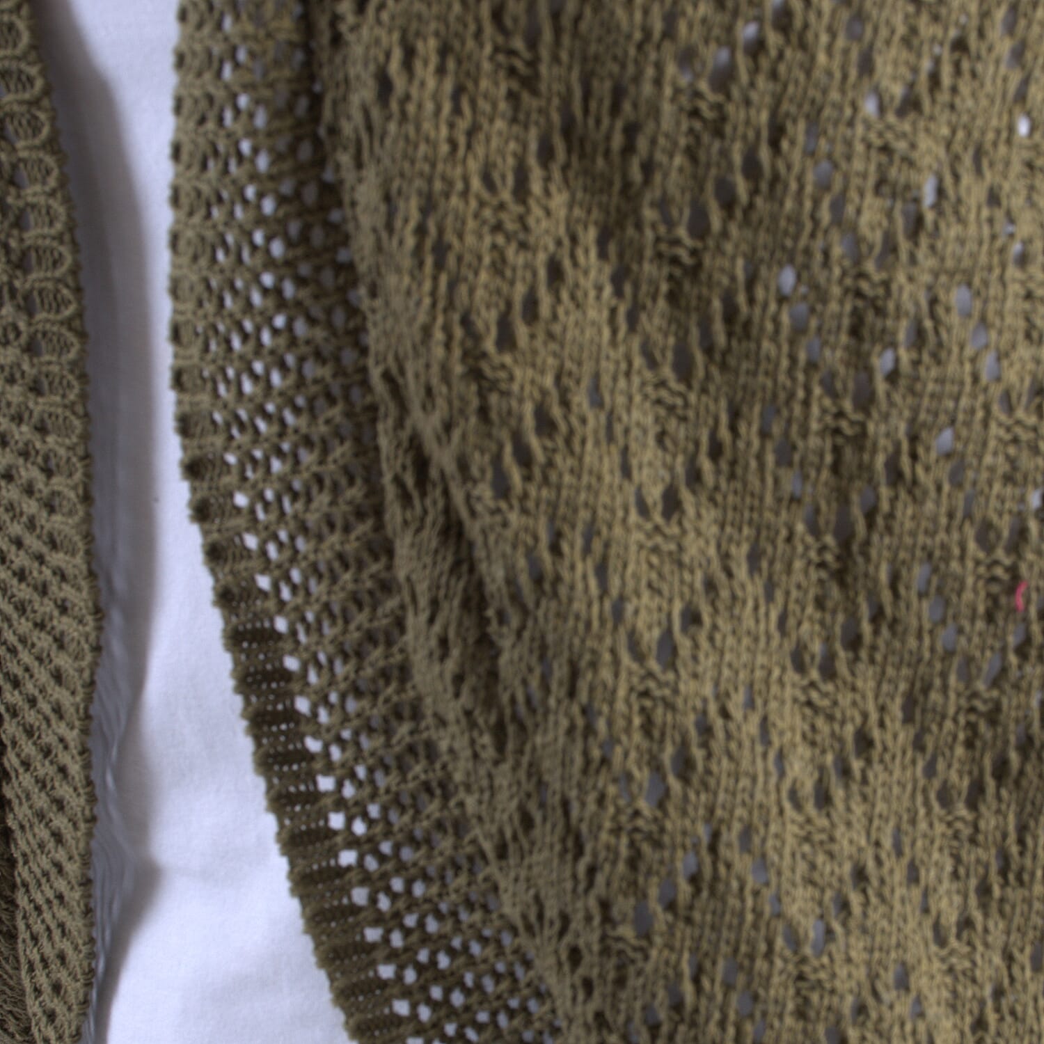 Pure and Natural Cotton Blend Summer Bolero (Size S-M) - Khaki
