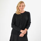 Pure And Natural Crew Neck Cardigans (Size 18) - Black
