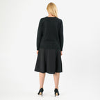 Pure And Natural Crew Neck Cardigans (Size 18) - Black