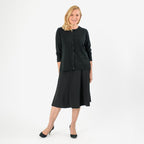 Pure And Natural Crew Neck Cardigans (Size 18) - Black