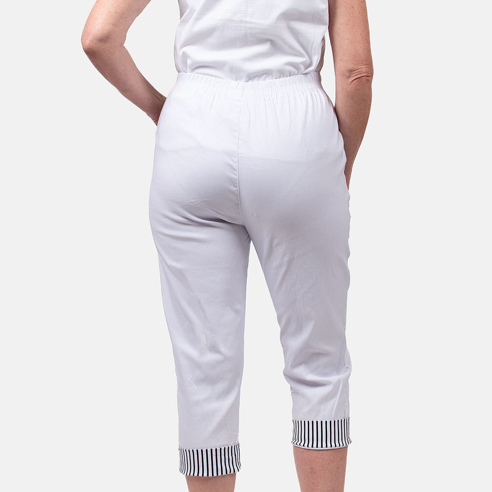 Pure and Natural Woven Trouser (Size 14) - White