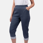 Pure and Natural Woven Trouser (Size 16) - Indigo