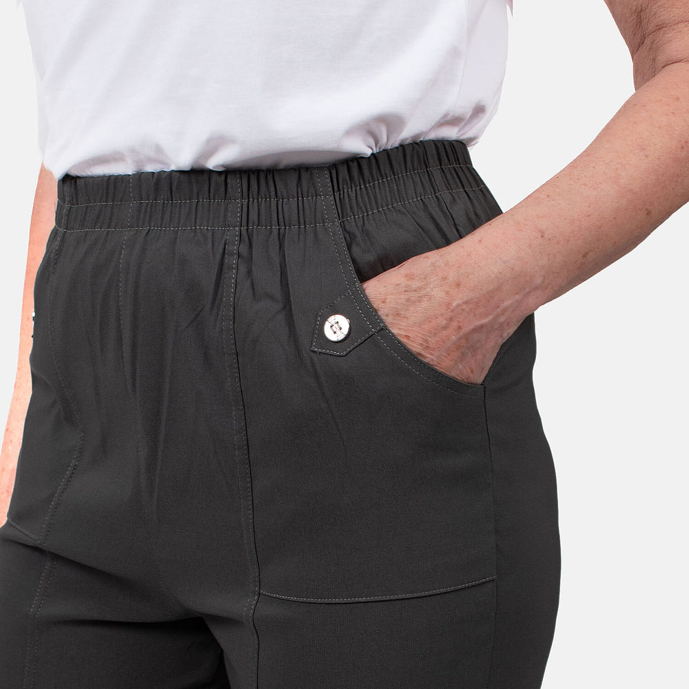 Pure and Natural Woven Trousers (Size 20) - Grey