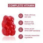 Purna Big Pack - Cranberry Flavored Biotin Gummies (60 Gummies)