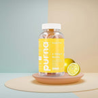 Purna - Lemon Flavoured Vitamin C Gummies - Helps in Natural Regeneration of Skin, Immunity Support (60 Gummies- 2 Months Supply).Best Before 30th Sep 2025