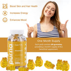 PURNA Sugar Free Pineapple Vitamin E - 60 Gummies (2 Month Supply).Best Before 30th Sep 2025
