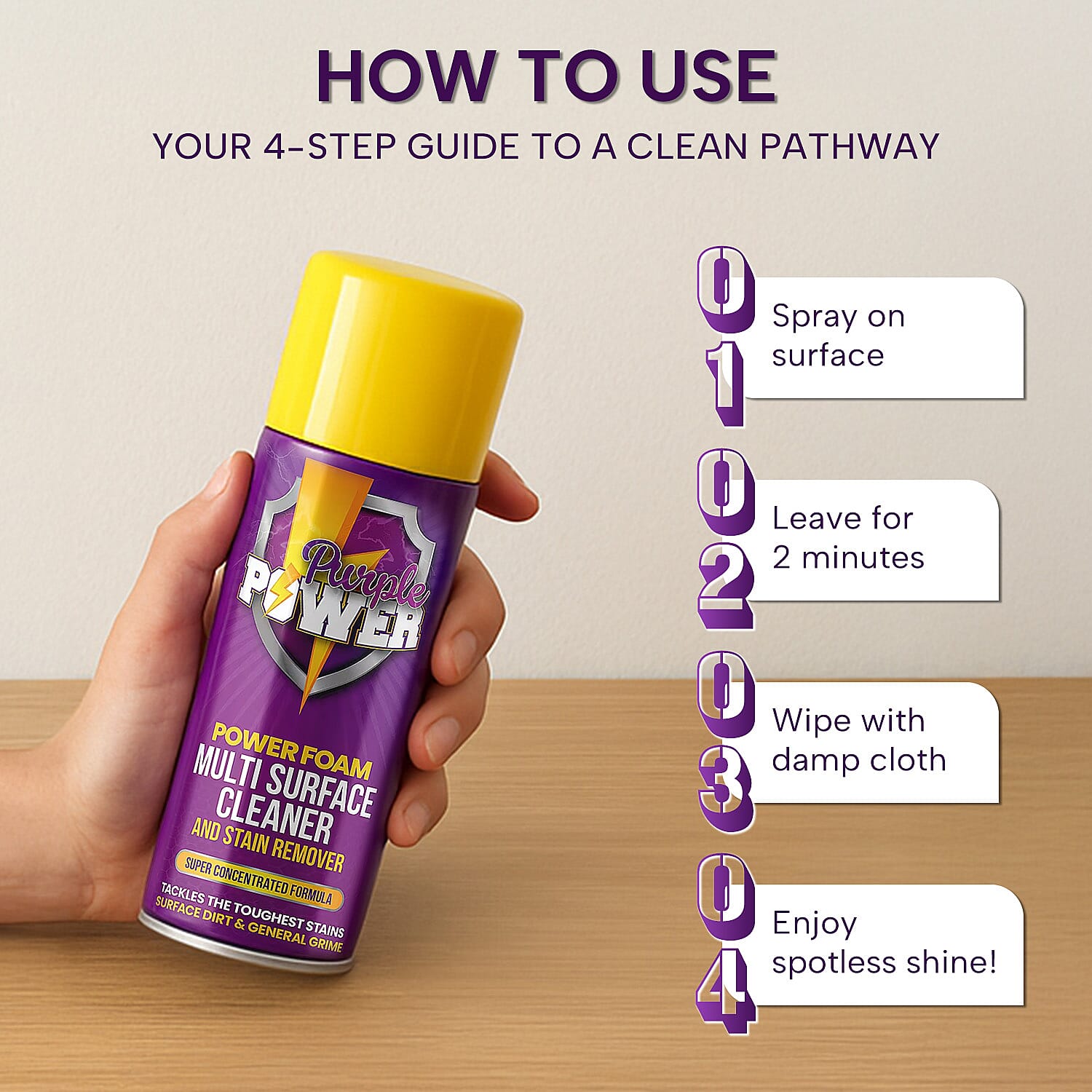 Purple Power Aerosol Spray - 500ml