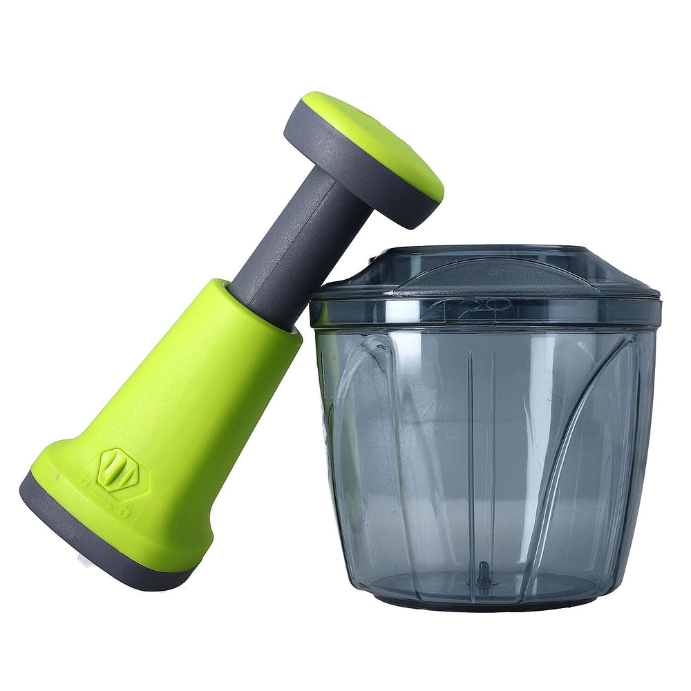 Push Chopper and blender (Size 19x13x13 cm) - Green