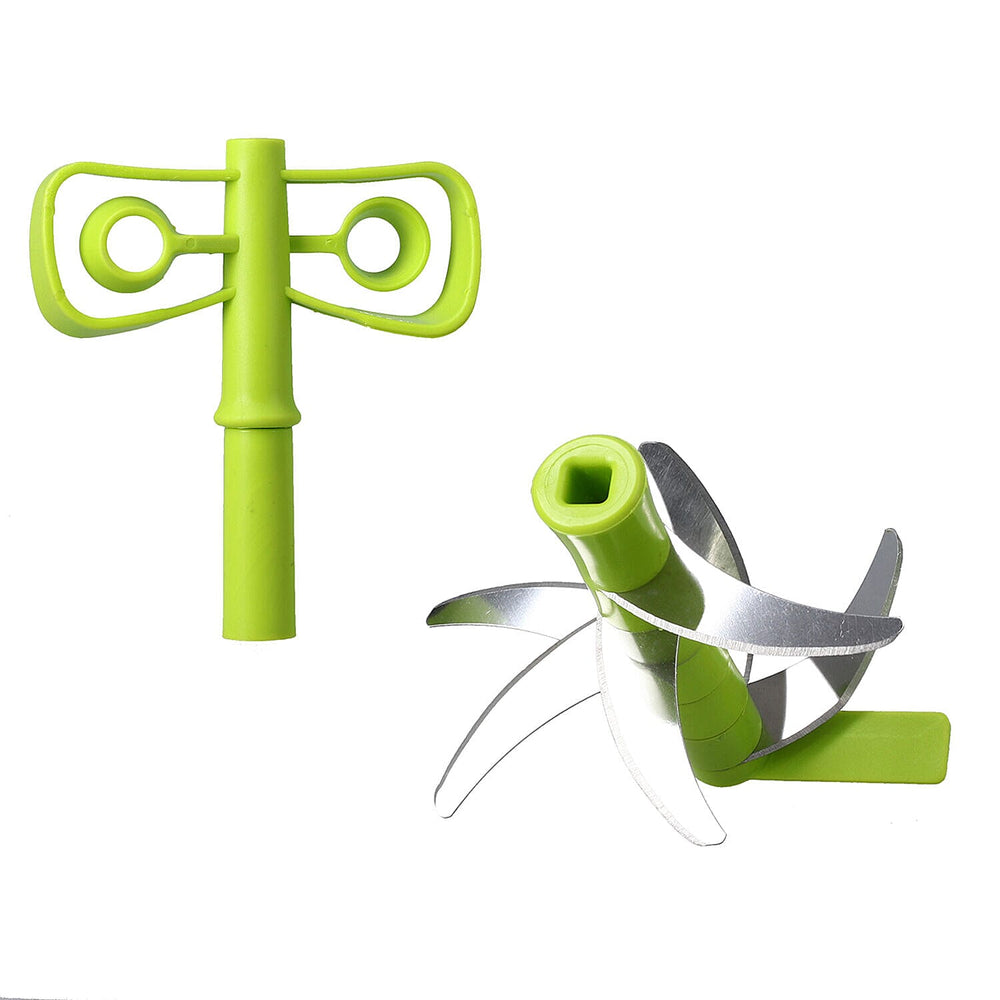 Push Chopper and blender (Size 19x13x13 cm) - Green