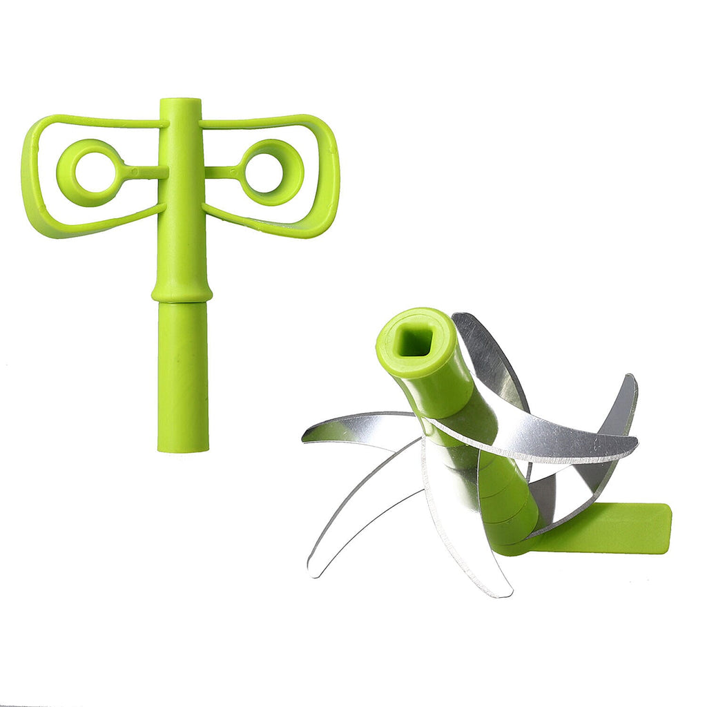 Push Chopper and blender (Size 19x13x13 cm) - Green