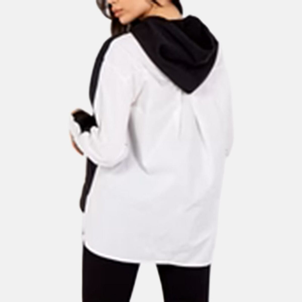 QED London Pullover Sweatshirt Hoodie With Shirt (Size 16 to 18) - Black