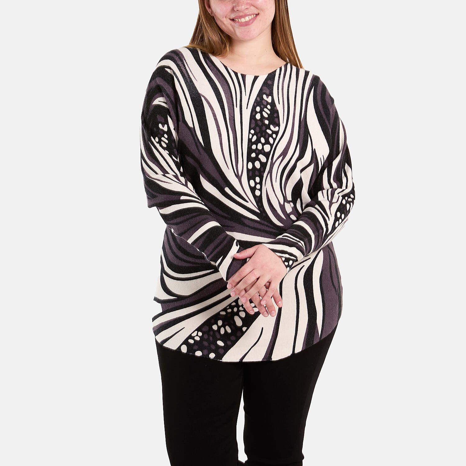 QED London Super Soft Jumper (Size M to L) - Black