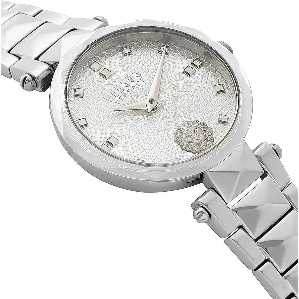 Versace Versus Convent Garden Peti Quartz Movement Silver Dial 3ATM Water Resistant Analog Watch with Stainless Steel Strap