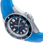 Nautis Interceptor Swiss RondaMovt. Black Dial 50 ATM Water Resistance Watch With Blue Interchangeable Rubber Strap