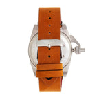 Shield Pascal Miyota 2035 Quartz Movement Screw-Down Crown Camel Dial With Date 20 ATM Water Resistance Watch With Brown Genuine Leather Strap