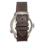 Shield Palau Miyota 2315 Quartz Movement Screw-Down Crown Silver Dial With Date 20 ATM Water Resistance Watch With Brown Genuine Leather Strap