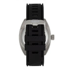Shield Dreyer Miyota 2036 Quartz Movement Uni-Directional Bezel Screw-Down Silver Crown White Dial With Date 20 ATM Water Resistance Divers Watch With Black Rubber Strap