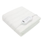 Bauer Electric Under Blanket (Size UK Double) with Overheat Protection & 3 Heat Settings (Voltage 220-240 V) - White