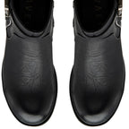 RAVEL Viola Ankle Boots with Inside Zip and Buckle (Size 3) - Black